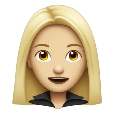 Blonde vampire woman sticker