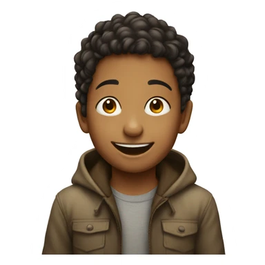 A young boy smling sticker