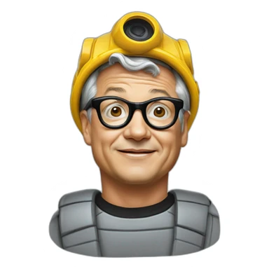 Mark mothersbaugh wearing devo energy dome sticker