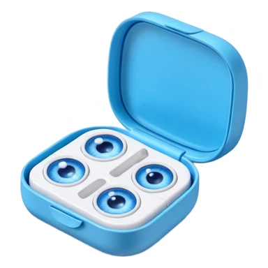 contact lenses travel mini case sticker