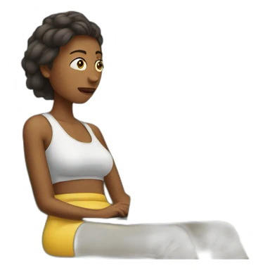 woman low energy sticker