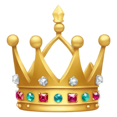 Crown with jewels sticker