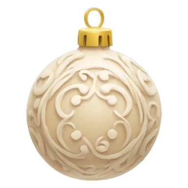 beige ornament sticker