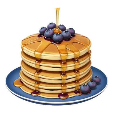 Blueberry pancake sticker