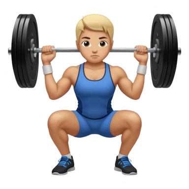 squat with barbell sticker