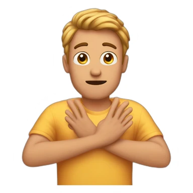 Guy saying I don't know with his hands sticker