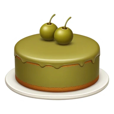 olive color cake sticker