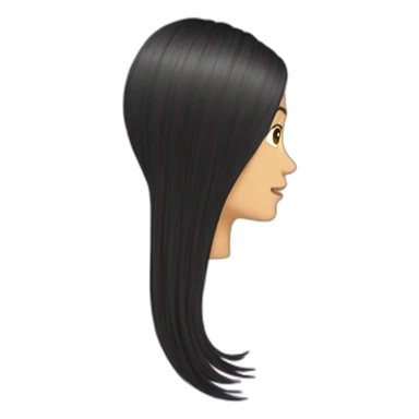 hair strand sticker