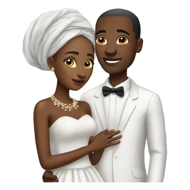 African marriage sticker
