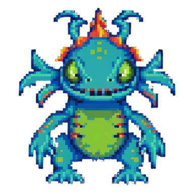 murloc pixel art sticker