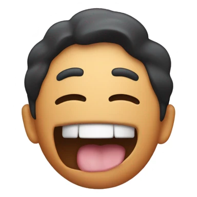 Tongue out while clapping sticker