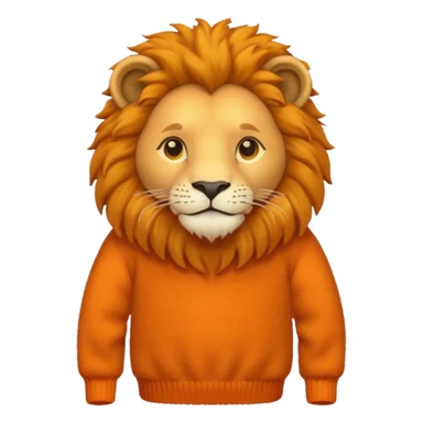 lion wearing jumper sticker