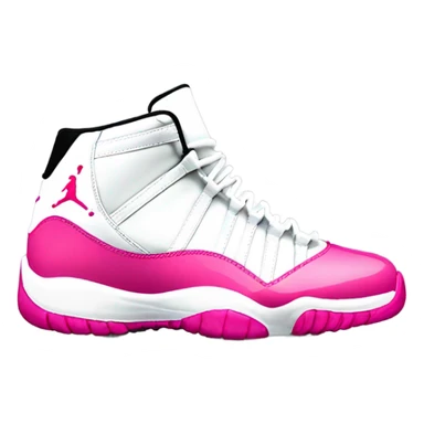 Pink and white Jordan 11 sticker