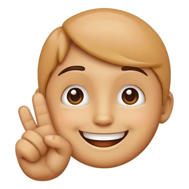 cute smiling emoji making an ok with hand sticker
