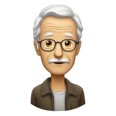 old man bold and us aerings sticker