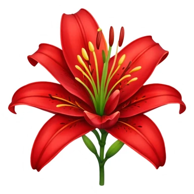 Red Lily sticker
