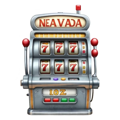 slot machine in nevada desert sticker