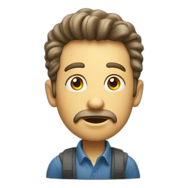 advertising thinker sticker