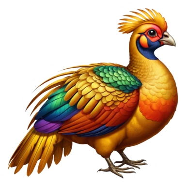golden pheasant sticker