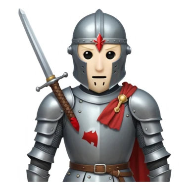 Headless Knight with Sword close up sticker