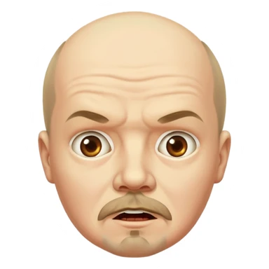 Photorealistic surprised Lenin sticker