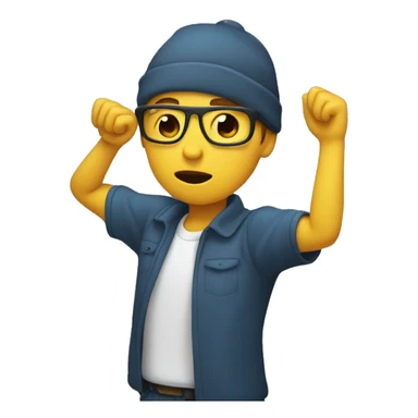 A person doing the dab sticker