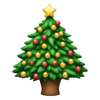 Christmas tree sticker