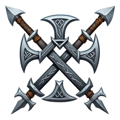 death metal nordic rune emblem sticker