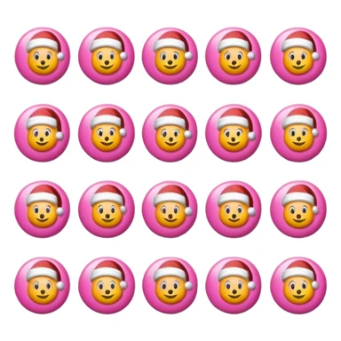 pink christmas sticker pack sticker