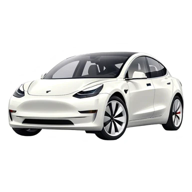 Tesla Model 3 - Tesla (Model Year: 2021) (Iconic colour: White) sticker