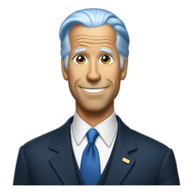 JoeBiden-blue-hair sticker