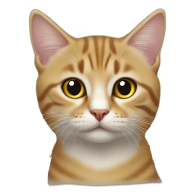 Üzgün kedi  sticker