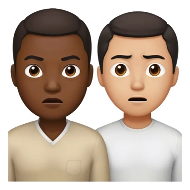 black guy attacking a chinese guy sticker