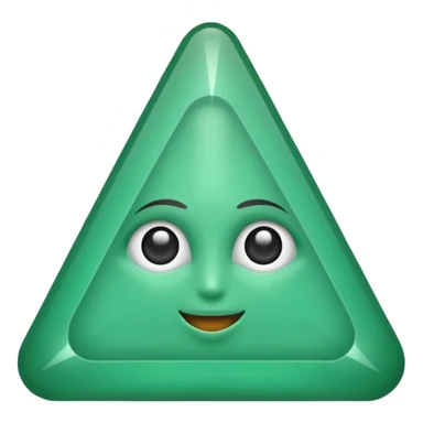 triangulo hacia arriba verde sticker