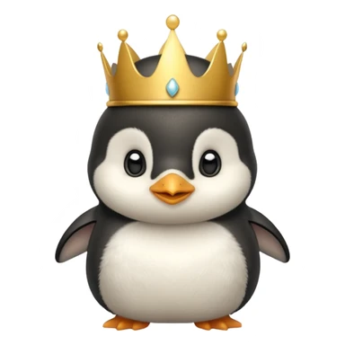 Baby princess penguin sticker