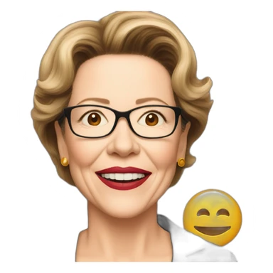 annette bening cartoon sticker