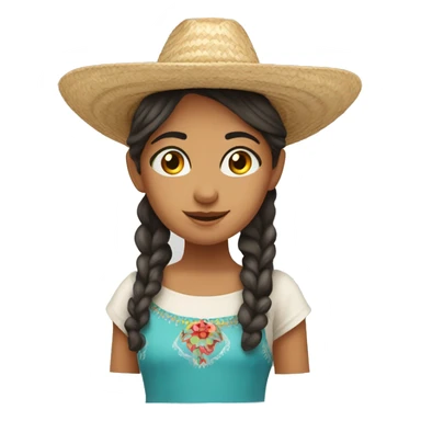 Mexican girl from Selina’s wearing a hat ￼ sticker