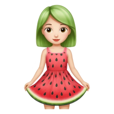 Kids in Fruit Clothes 
A girl in a watermelon dress with cute seed patterns.




































 sticker
