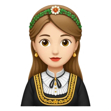 woman wearing bunad sticker