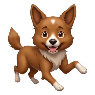 crazy dog running around everywhere sticker