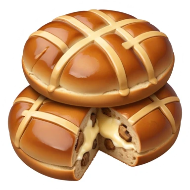 Hot cross buns sticker