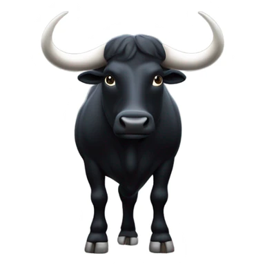 Gros taureau noir  sticker