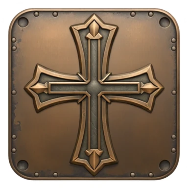 Battlefield cross sticker