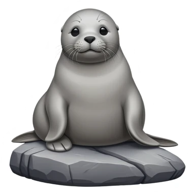 Sitting seal sticker