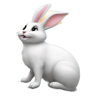 Bunny on the moon sticker