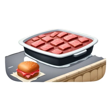  paris art gallery SPAM meat slop city arty landscape  sticker