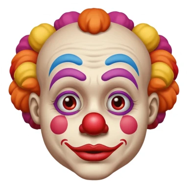Sad clown emoji sticker