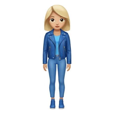 Women in leather jocket, full body, different color leather jocket, close up sticker