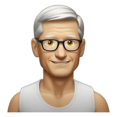 tim cook doing yoga sticker