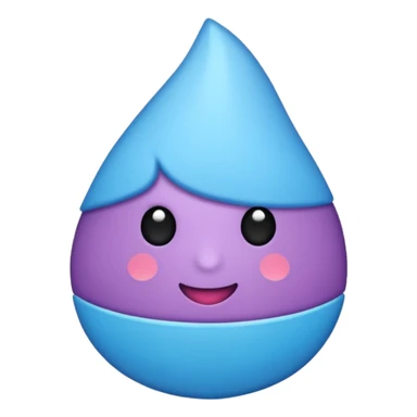 pirulito azul claro e roxo claro sticker